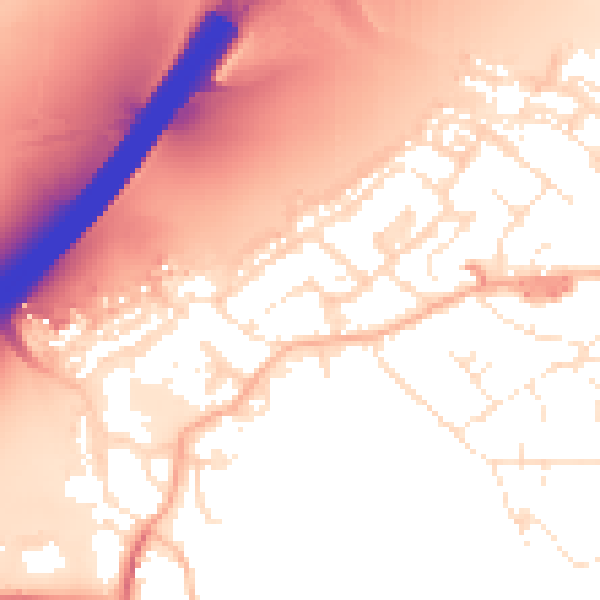 Daytime road noise heatmap for BS20 0LT