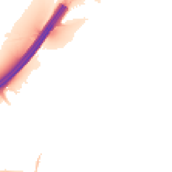 Night-time road noise heatmap for BS20 0LT