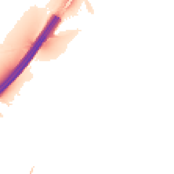 Night-time road noise heatmap for BS20 0LX