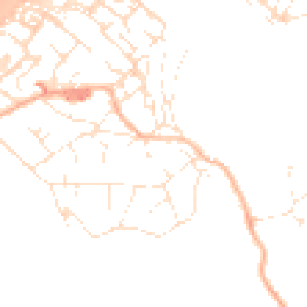 Daytime road noise heatmap for BS20 0NJ
