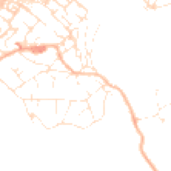 Daytime road noise heatmap for BS20 0NQ