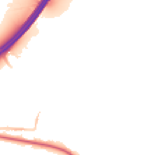 Night-time road noise heatmap for BS20 0PB