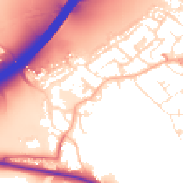 Daytime road noise heatmap for BS20 0PE
