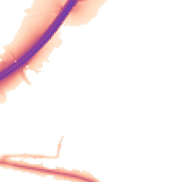 Night-time road noise heatmap for BS20 0PE