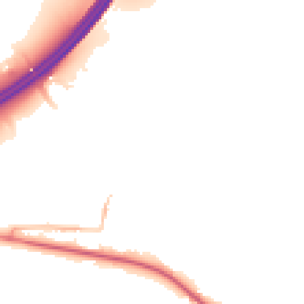Night-time road noise heatmap for BS20 0PF