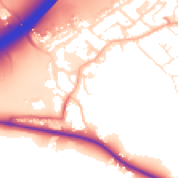 Daytime road noise heatmap for BS20 0PG