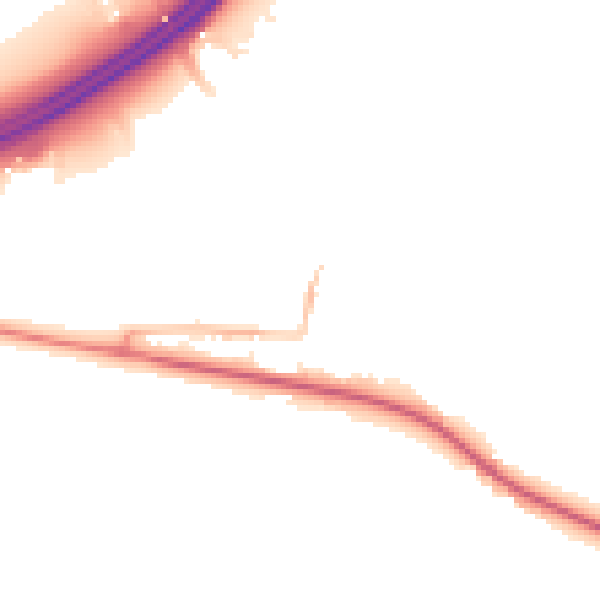 Night-time road noise heatmap for BS20 0PS