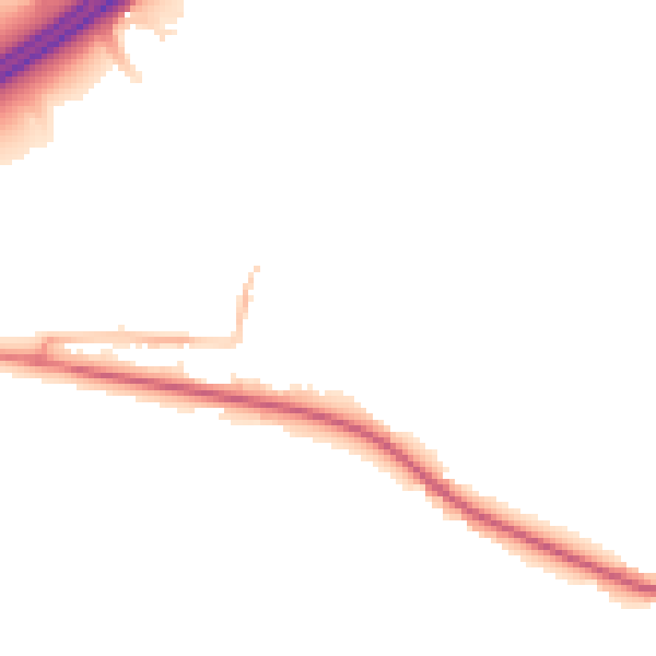 Night-time road noise heatmap for BS20 0QB
