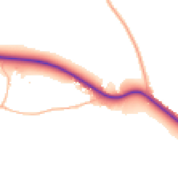 Daytime road noise heatmap for BS20 0QN