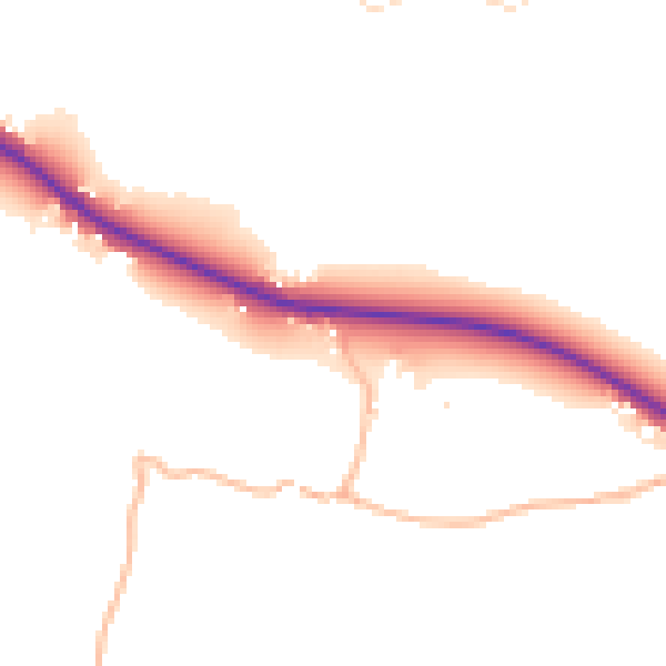 Daytime road noise heatmap for BS20 0QQ