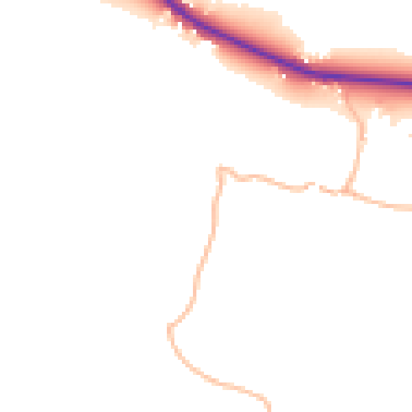 Daytime road noise heatmap for BS20 0QS