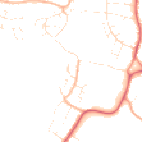Daytime road noise heatmap for BS20 6RH