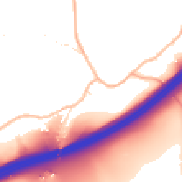 Daytime road noise heatmap for BS20 7RG