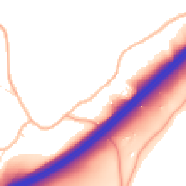 Daytime road noise heatmap for BS20 7RT