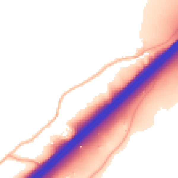 Daytime road noise heatmap for BS20 7RX