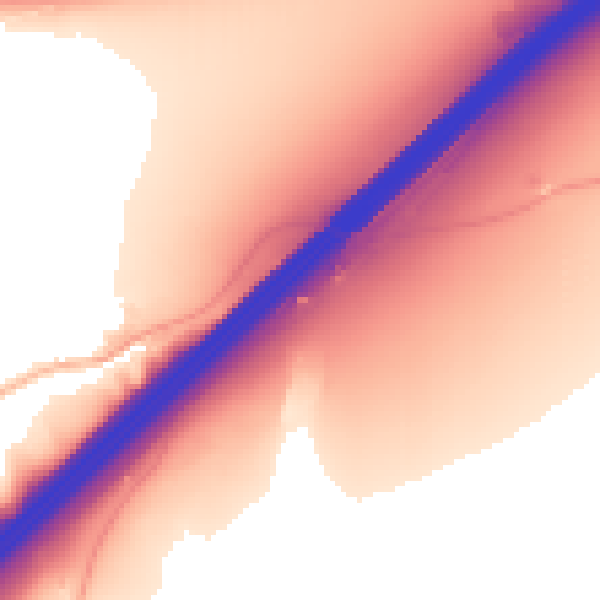 Daytime road noise heatmap for BS20 7RY