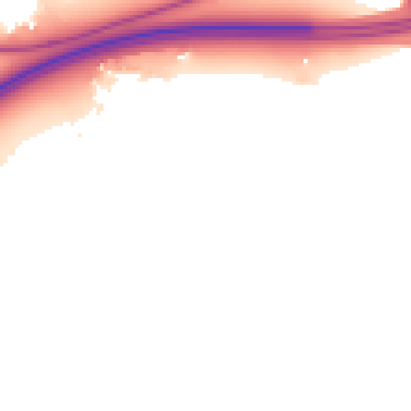 Night-time road noise heatmap for BS20 7TX