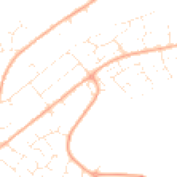 Daytime road noise heatmap for BS20 8BL