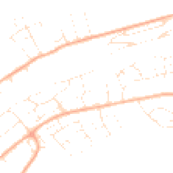 Daytime road noise heatmap for BS20 8BW