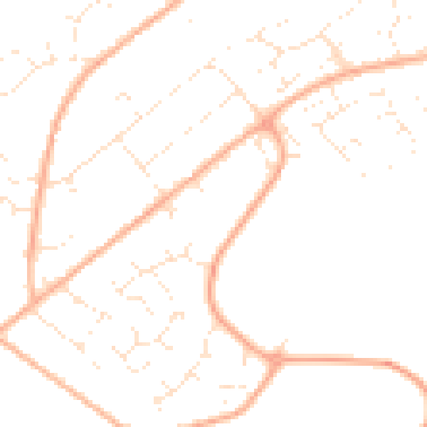 Daytime road noise heatmap for BS20 8DH