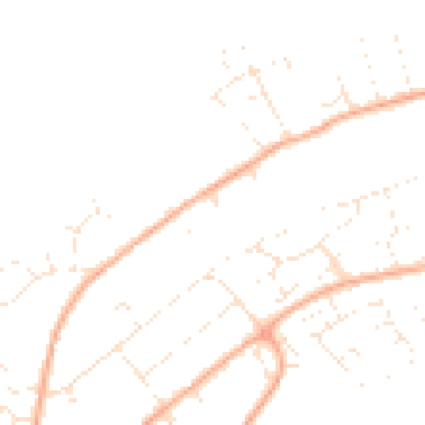 Daytime road noise heatmap for BS20 8EF