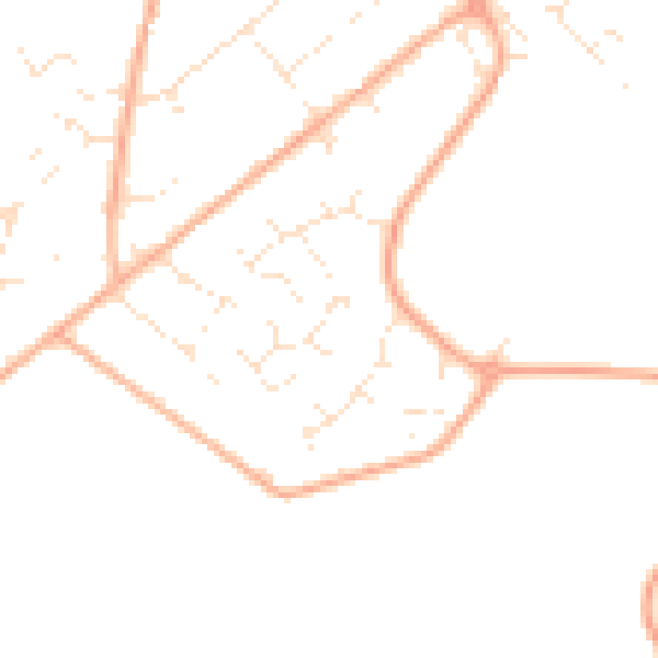 Daytime road noise heatmap for BS20 8LS