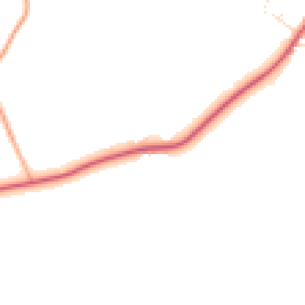 Daytime road noise heatmap for BS20 8PN