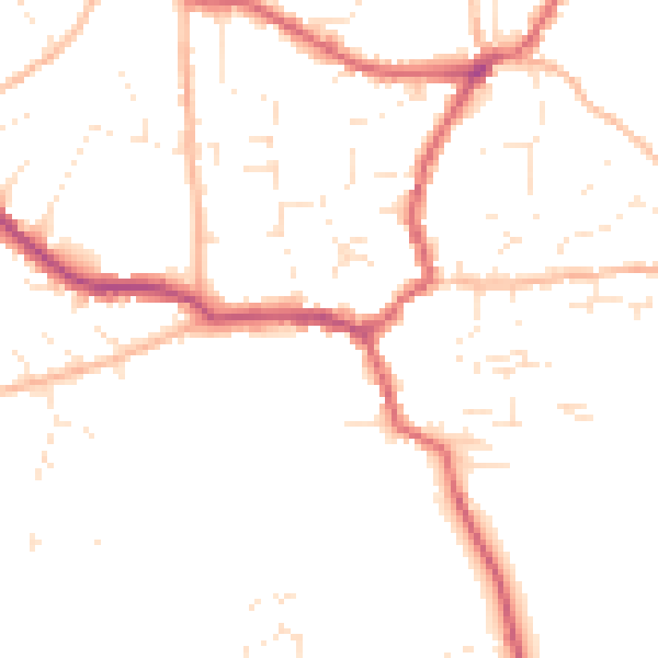 Daytime road noise heatmap for BS27 3AA