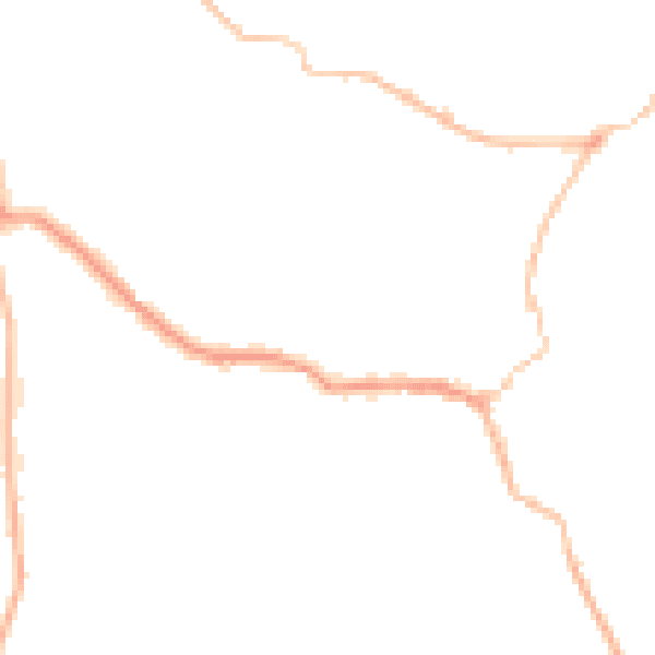 Night-time road noise heatmap for BS27 3AN