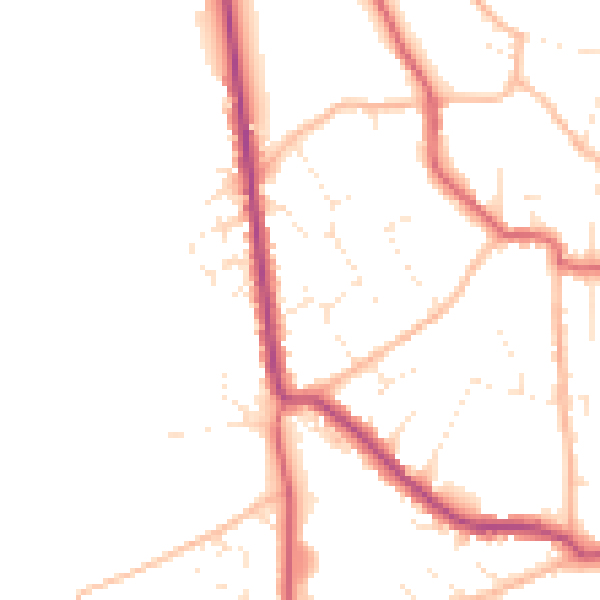 Daytime road noise heatmap for BS27 3AR