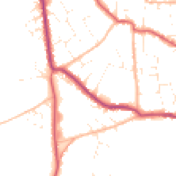 Daytime road noise heatmap for BS27 3AT