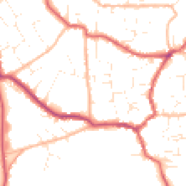Daytime road noise heatmap for BS27 3AW