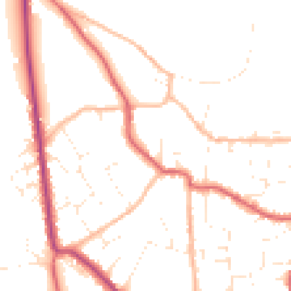 Daytime road noise heatmap for BS27 3BG