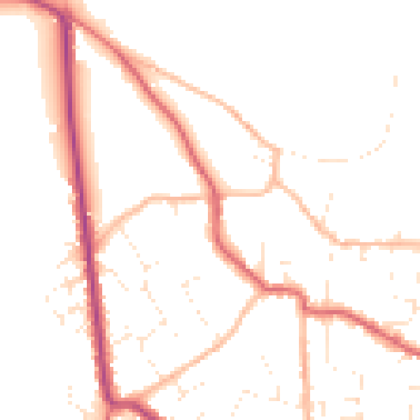 Daytime road noise heatmap for BS27 3BL