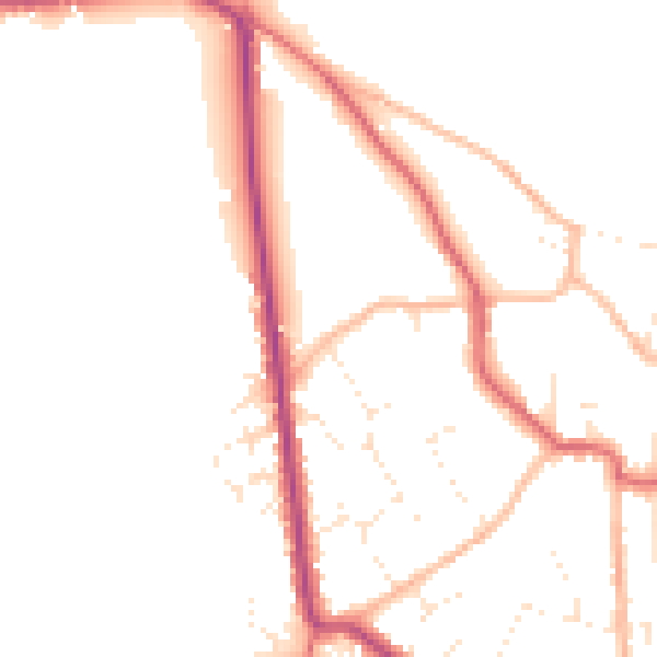Daytime road noise heatmap for BS27 3BN