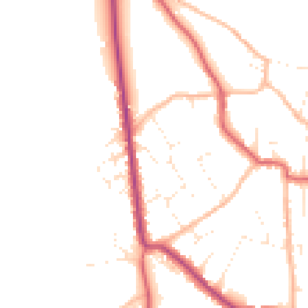 Daytime road noise heatmap for BS27 3BS