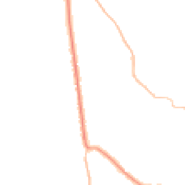 Night-time road noise heatmap for BS27 3BS