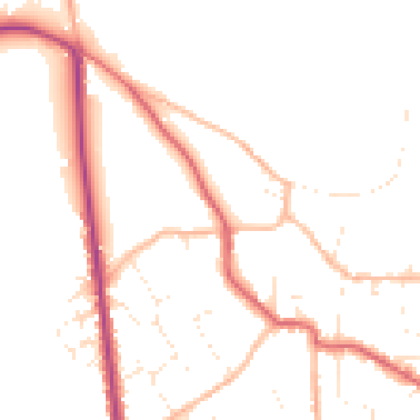 Daytime road noise heatmap for BS27 3BU