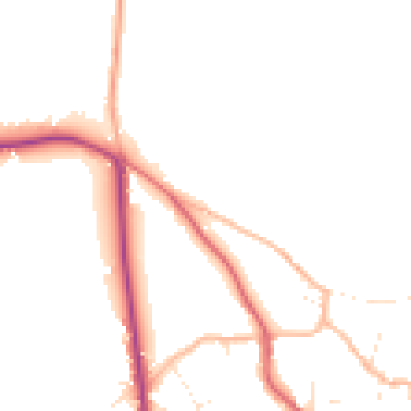 Daytime road noise heatmap for BS27 3BY
