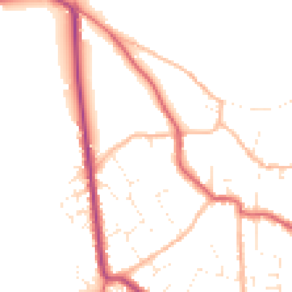 Daytime road noise heatmap for BS27 3DE