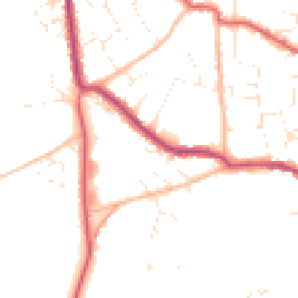 Daytime road noise heatmap for BS27 3DF