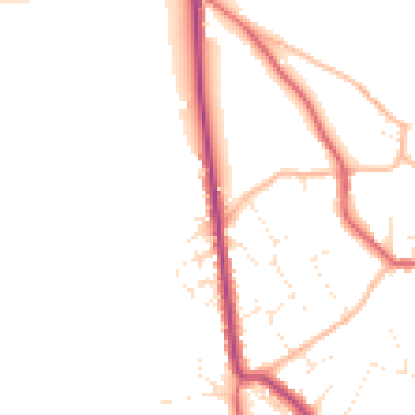 Daytime road noise heatmap for BS27 3DL