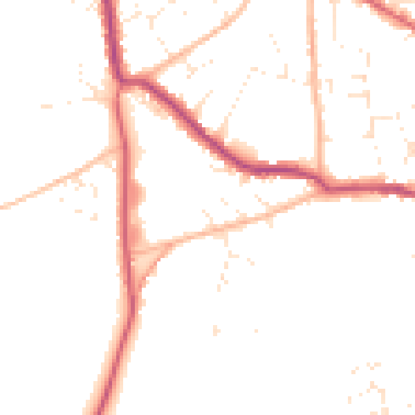 Daytime road noise heatmap for BS27 3EF
