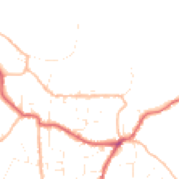 Daytime road noise heatmap for BS27 3EG