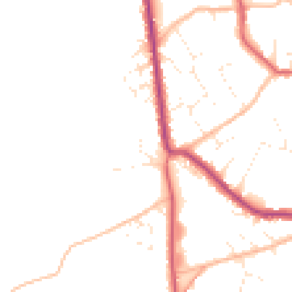 Daytime road noise heatmap for BS27 3FB
