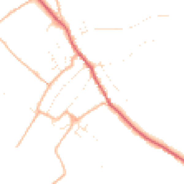 Daytime road noise heatmap for BS27 3FE