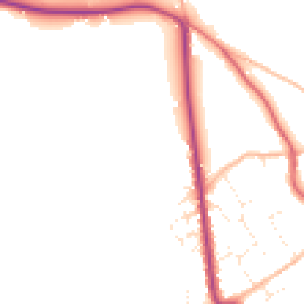 Daytime road noise heatmap for BS27 3FU