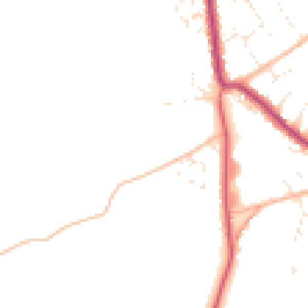 Daytime road noise heatmap for BS27 3GL