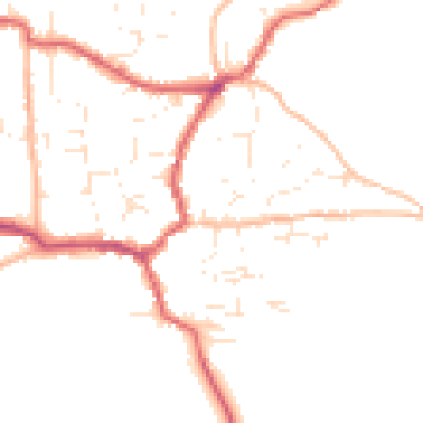 Daytime road noise heatmap for BS27 3LZ