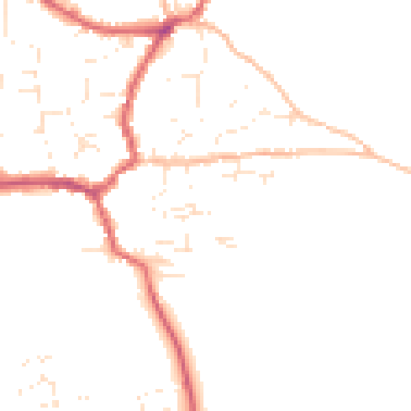 Daytime road noise heatmap for BS27 3NW